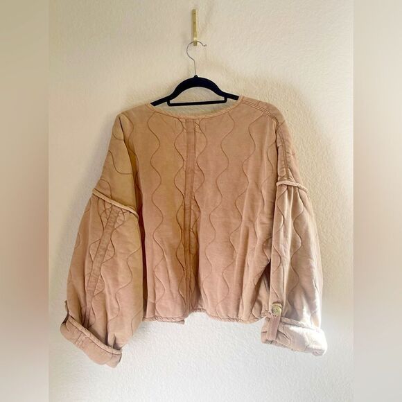 Free People Gwynnie Quilted Jacket. NWT. Large - Picture 7 of 16